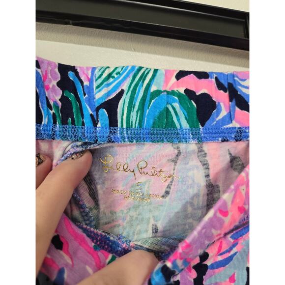 LILLY PULITZER Drawstring Pajama Pants Bringing Mermaid Back High Tide Navy S - Picture 4 of 13